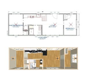 floor plan for bear ridge series modular cabins