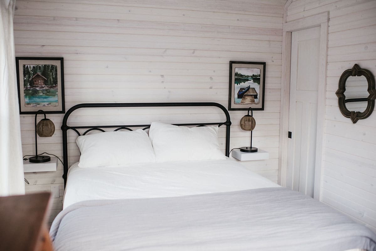 modern prefab cottage bedroom
