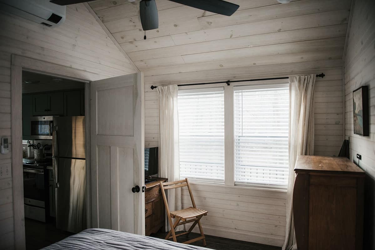 modern prefab cottage bedroom