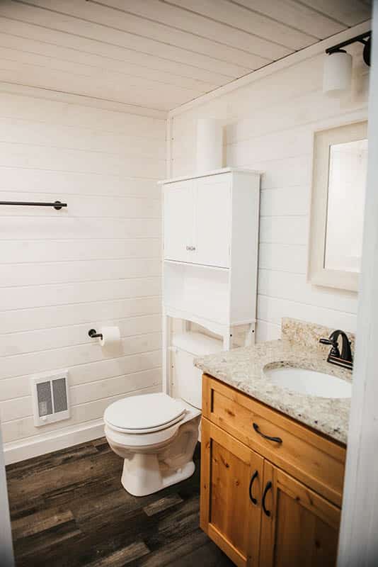 bathroom small modular cabin