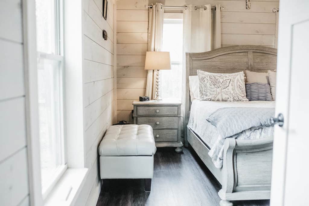 modern bedroom tiny home
