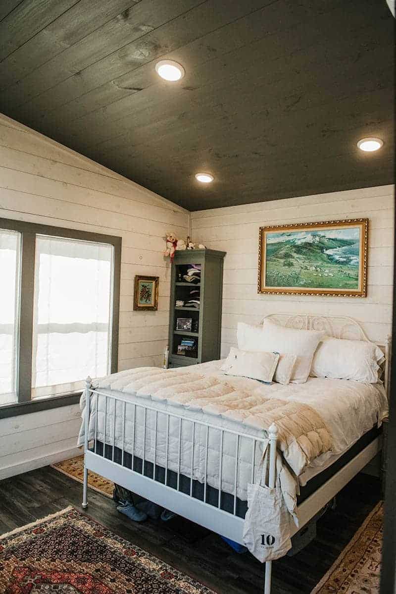 prebuilt cottage white bedroom